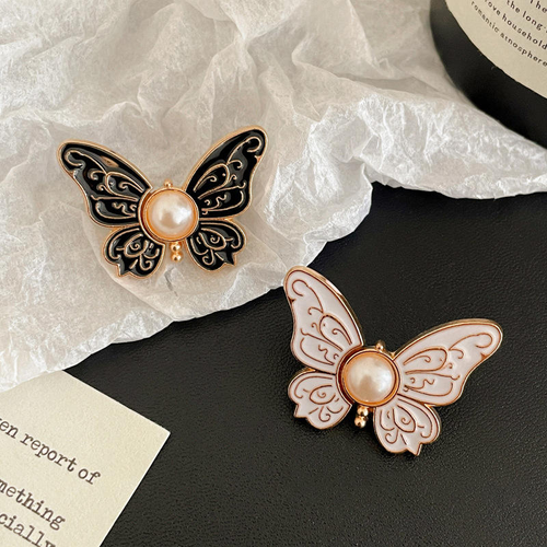 In Stock Adjustable Jeans Waist Cincher with Detachable Pearl Pattern Butterfly Buckle No-Sew Rectangle Waist Size Adjustment