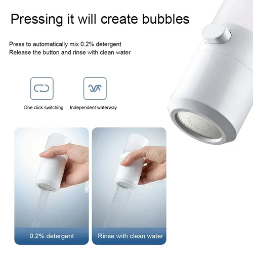 Home Kitchen Extension Faucet Dishwasher Hands-free Wash Away Oil Stains Anti-splash Water Foam Shower