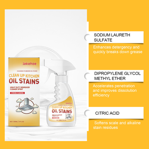 New Powerful Kitchen Detergent Oil Stain Cleaner Spray Liquid Kitchen Bubble Cleaner Spray for Cleaning Kitchen