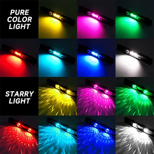 Car LED Decorative Ambient Light In-car USB Charging Foot Modification Free Wiring Colorful Voice Controlled Atmosphere Light