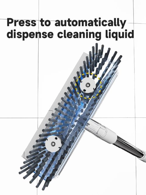 Newly 2-in-1 Scrape and Brush Plastic Floor Cleaning Brush