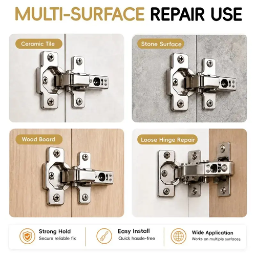 High Strength 6x14mm Hinge Repair Screws & 100-Pack Short Wall Anchors, Stripped Thread Fixer for Cabinet & Tile Mounting, Ideal for Home Users