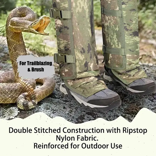 Unisex Adjustable Outdoor Snake-Resistant Leg Gaiters, Abrasion-Resistant Durable Fabric Sporty Protective Gear for Hunting, Hiking,summerwins,father'sdaygifts,campingessentials,campinggear,camping essentials