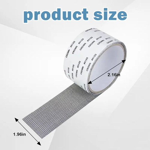 3 Count Window Screen Repair Tape,Sturdy Gray Screen Repair Adhesive, Fiberglass Mesh Mending Tape for Window and Door Screens