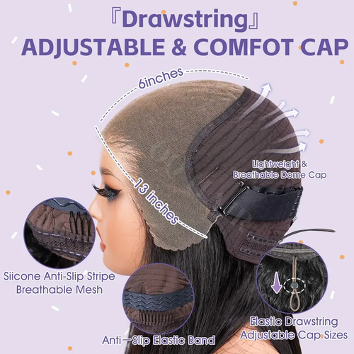 Cut Wigs for Women 180% Density Glueless Lace Front Layered Luxury Beauty HD Human Hair Wig