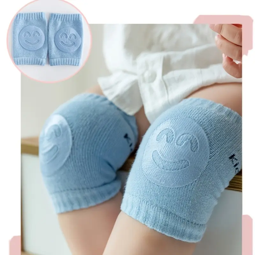 Baby 4-Pairs Non-Slip Knee Pads Set, Baby Accessories for Crawling, Thick Soft Contoured Fit, Fall Protection, Durable Gentle Safeguard
