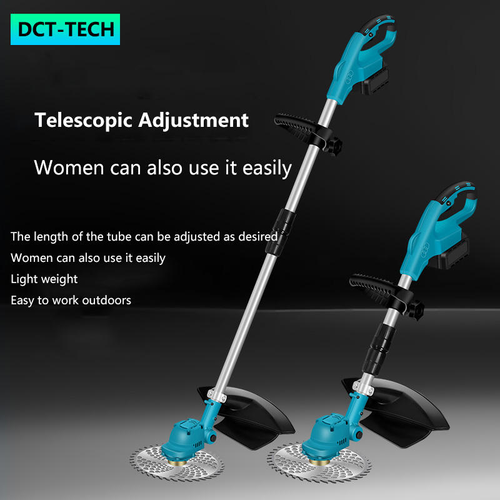 Industrial Grade 1200W 21v Brushless Motor Lawn Mower Long Battery Life Agricultural Harvesting Weeding Machine