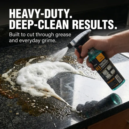 Multi-purpose Cleaning Spray - Heavy Duty Stain Remover for Car Interiors & Home Surfaces - Ultimate Solution for Deep Cleaning Stubborn Dirt