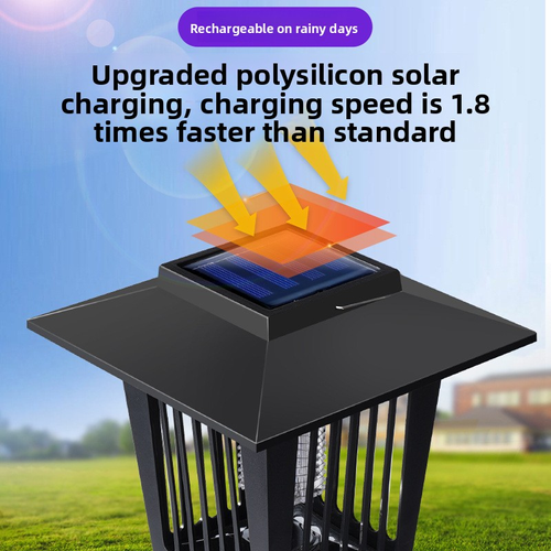 Solar LED Garden Lantern, Outdoor Mosquito Killer Lamp, Decorative & Automatic