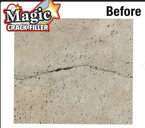 Concrete Magic Crack Filler 2.5 lb. Bottle - Ultimate Solution for Concrete and Masonry Cracks - Easy Application to Keep Surfaces Strong and Lasting!