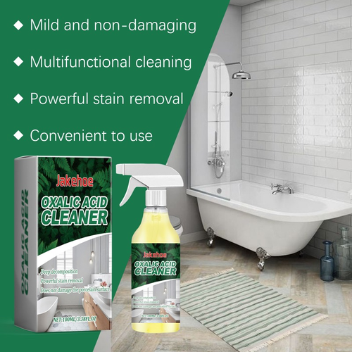 Jakehoe Oxalic Acid Toilet Cleaner Powerful Urine Stain Remover Bathroom Cleaning Spray