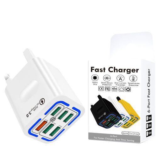 United Kingdom UK Fast Charger Type C Quick Charge 3.0 Wall Phone Charger