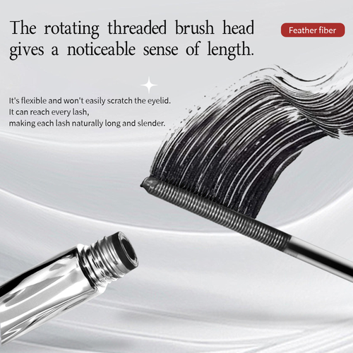 Silk Fiber Eyelash Long-lasting Liquid Waterproof Makeup Sliver Tube Black Thick Curling