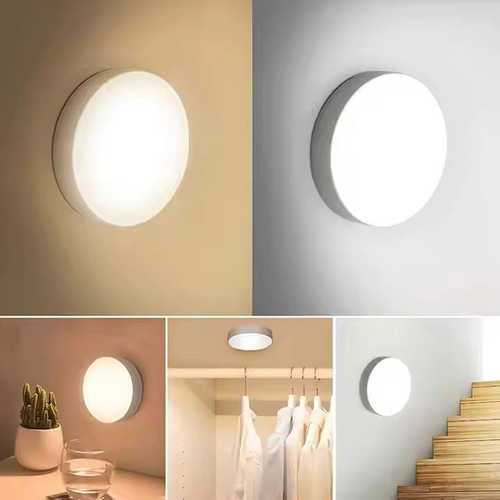 2Pcs Yellow Light And 2Pcs White Light Sensor Intelligent Human Body Sensor LED Night Light