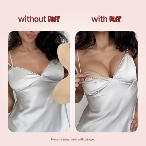 Sticky Bra – VIRAL No.1 Push-up Sticky Bra, Waterproof & Sweat-proof Invisible Bra, Reusable Silicone Adhesive Bra for Women, Includes Storage Board & Replaceable Pads