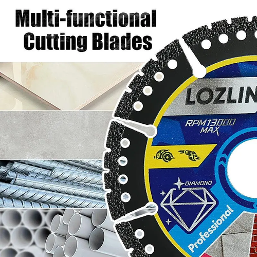 Multi-Material Cutting Blades - 3PCS Options, Dry Cut for Metal, Tile, Stone - Angle Grinder Saw Blades for Cast Iron, Marble - Tool Accessories