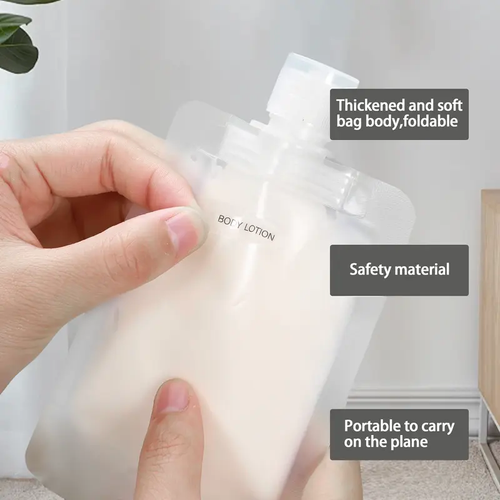 12 Counts Reusable Plastic Pouches, Versatile Liquid Carriers for Picnics and Outings