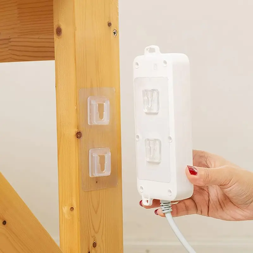 20-Pair Double-Sided Adhesive Wall Mounted Hooks – Smooth Waterproof Strong Hold Hangers for Kitchen, Bathroom, Wooden & Metal Walls, No-Drill Damage-Free Storage for Towels, Keys, Loofahs & Light Items, Easy Installation & Removal