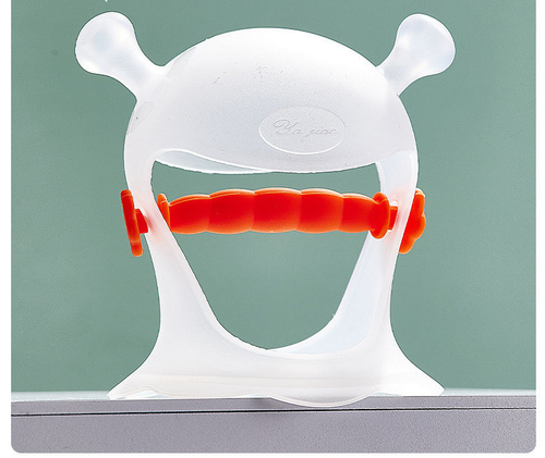 Food Grade Silicone Teether Molar Toys Chewable Hand Guard Gum for Baby Toddler Soft Toy for Soothing Teething Pain