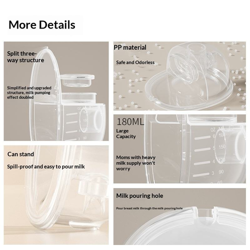 Wearable Integrated Hands-Free Electric PP Bpa Free High Suction Fast Flow Invisible Design