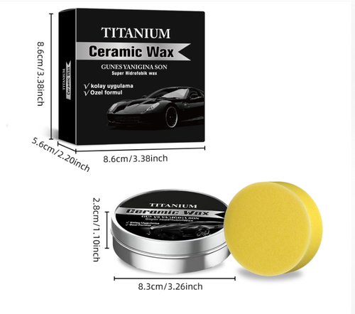 Car Care Wax Enhances Paint Finish, Repels Dirt and Oxidation Wipe, Polish, and Maintain Repairs Paint Scratches