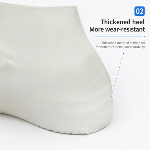 2 Count, Waterproof Anti-slip Thickened Wear-resistant Stretchy Shoe Covers for Outdoor Rainy Day Walking and Daily Travel