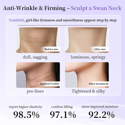 Instant Neck Wrinkle Reduce Patches Strips Lift Firming Collagen Neck Paper Cream Mask for Smooth Neck Skin Lines Prevention
