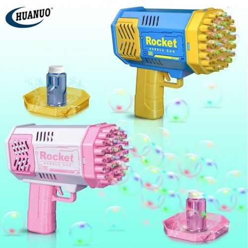 New Bubble Machine Toy Kids Rocket Launcher Outdoor Children's Gift Boys Girls Electric Automatic  Plastic