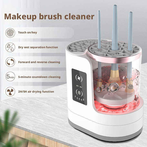 Factory Price Home 3 in 1 USB Electric Makeup Brush Cleaner Machine Automatic Cleaning Quick-Drying Tool Cosmetics Brush Washer