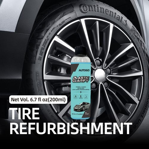 Plastic Refresher Car Restorer Glossy Crystal Coating Agent Aged Tire Interior Leather Seat Cleaner Multi-Use