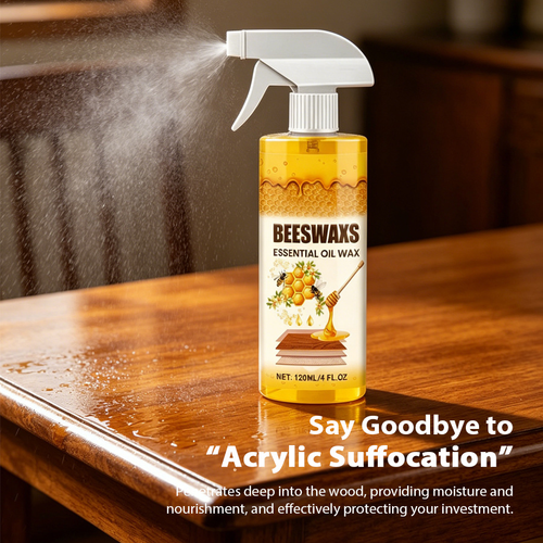 Beeswax Care Spray Set for Home Use, Polishing, Anti-Cracking, and Maintenance Wax Oil for Wooden Floors and Mahogany Furniture