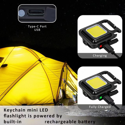 Portable Pocket Light Keychain Flashlight Aluminum Alloy Super Bright LED Work Light Portable Mini LED Flashlight