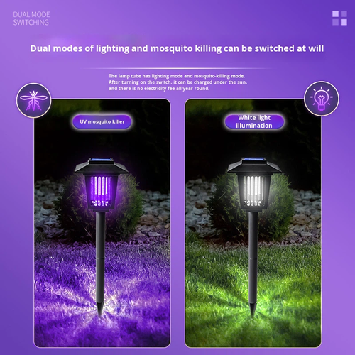 Solar LED Garden Lantern, Outdoor Mosquito Killer Lamp, Decorative & Automatic