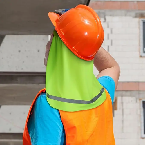 4 Pieces Hard Hat Sun Shade with Neck Flap, Cooling Skull Cap for Outdoor Work, Fishing & Hiking