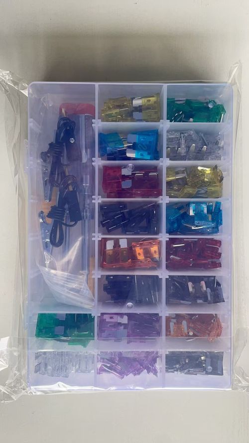Cross-border 306 PCS OLIVER Fit Car Insert Fuses Aluminum Sheet Multicolor Fuse Test Pen Tool