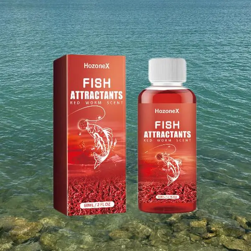 HozoneX Concentrated Fishing Attractant & All-Purpose Bait Additive – Fast Pre-baiting Red Worm Liquid (Intense Scent to Trigger Feeding)