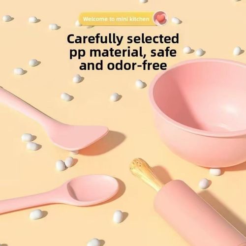 Realistic Mini Cooking Set for Kids Pretend Play Kitchen Toys DIY Cookware Educational Playset for Girls Boys Perfect Gift Indoor Home Play Ultimate Unisex Toy Cooking Kit with Fun Masking Tape Creative Pretend Play Kitchen Toys Real Mi
