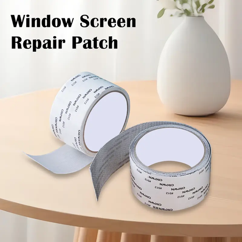 3 Count Window Screen Repair Tape,Sturdy Gray Screen Repair Adhesive, Fiberglass Mesh Mending Tape for Window and Door Screens
