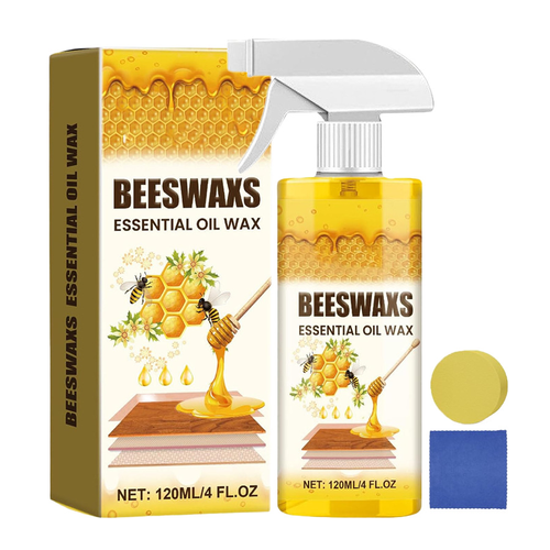 Beeswax Care Spray Set for Home Use, Polishing, Anti-Cracking, and Maintenance Wax Oil for Wooden Floors and Mahogany Furniture