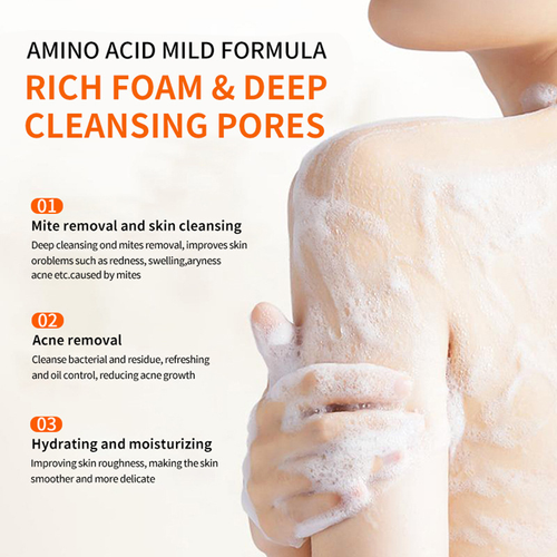 Mite & Acne Cleansing Body Wash | Anti-Mite, Oil Control & Deep Hydration Body Wash for Smooth Skin, 250ml