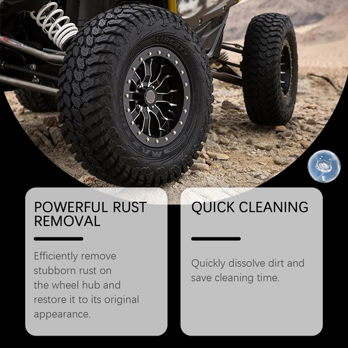 Car Rust Remover Cleaner Tire Rust Stain Removal Spray Auto Surface Decontamination Cleaning Renovation Care Liquid