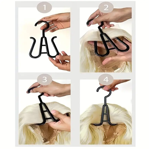 6pcs Wig Storage Bag With Hook Wig Storage Hanger Zipper Transparent Dustproof Wig Storage Bag, Hair Extension Holder Wig Bag Wig Storage For Multiple Wigs Holder Hair Extension Hanger Wig Tool Wigs Accessories For Salon & Home Use