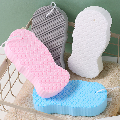 Eco-Certified Non-Abrasive Fashionable Aldult Baby Bath Sponge Glove Scrubber Skin Pain-Free Exfoliating Bath Tool for Bathroom