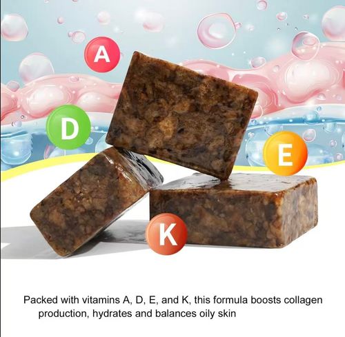Two-Pack 100g African Soap, Handmade Cleansing Bar, Gentle Oil Control Deep Cleaning Exfoliating, Suitable for Oily Skin