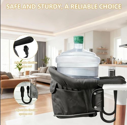 Hook on High Chair Portable Foldable High Chair for Babies 6-36 Months Black Sturdy Aluminum Alloy Clamp Water-Resistant 3-Point Safety Harness carry bag