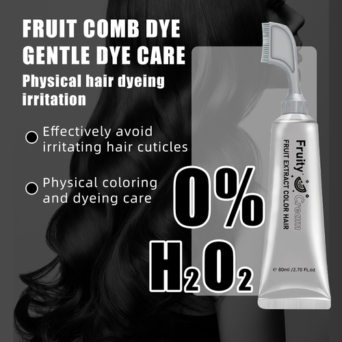 Semi-Permanent Ammonia Free Hair Dye Shampoo & Cream with Plastic Container Instant Gray Coverage for Men & Women