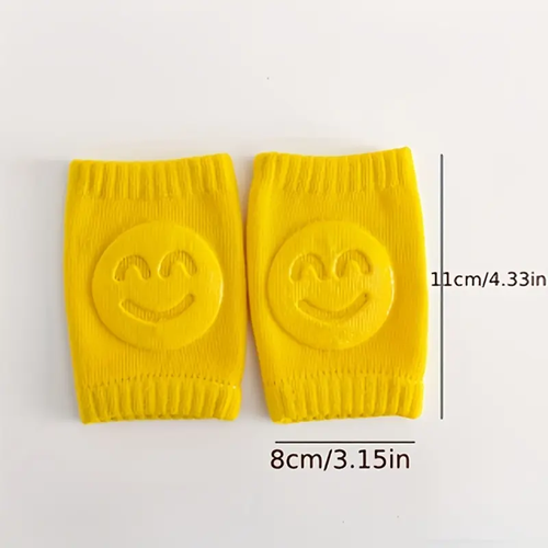 Baby 4-Pairs Non-Slip Knee Pads Set, Baby Accessories for Crawling, Thick Soft Contoured Fit, Fall Protection, Durable Gentle Safeguard