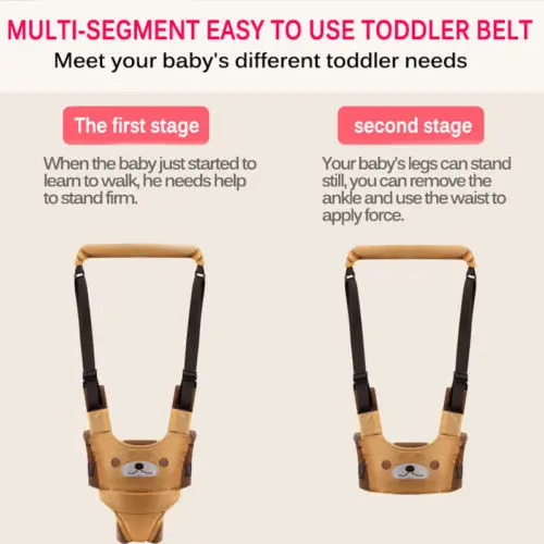 Baby Walking Harnesses Backpack, Safety Assistant Learning Walk Helper, Handheld Adjustable Wings Protective Belt
