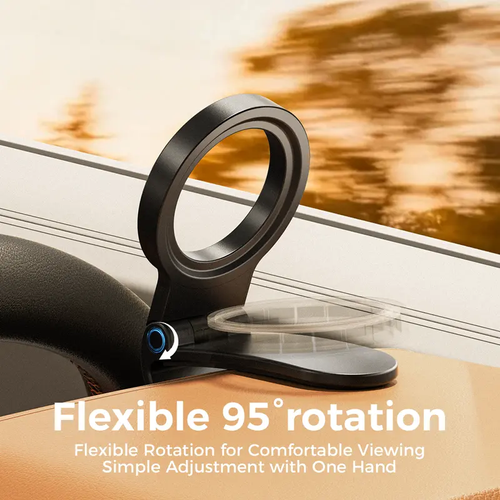 Magnetic Car Phone Mount, Hands Free Cell Phone Holder Clip Car Accessories fit 95° Adjustable Car Phone Holder for Magsafe Phone Holders