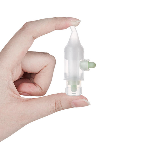 Cute Bear Baby Nasal Aspirator New Manual Silicone Pump-Type Anti-Reverse Flow Nasal Eco-Friendly Food Grade Safety